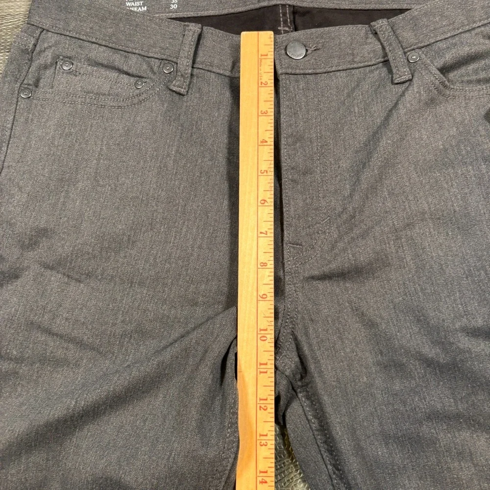 Banana Republic Travel Jeans Mens 35x30 Black NEW Athletic Fit Tapered Dark Wash